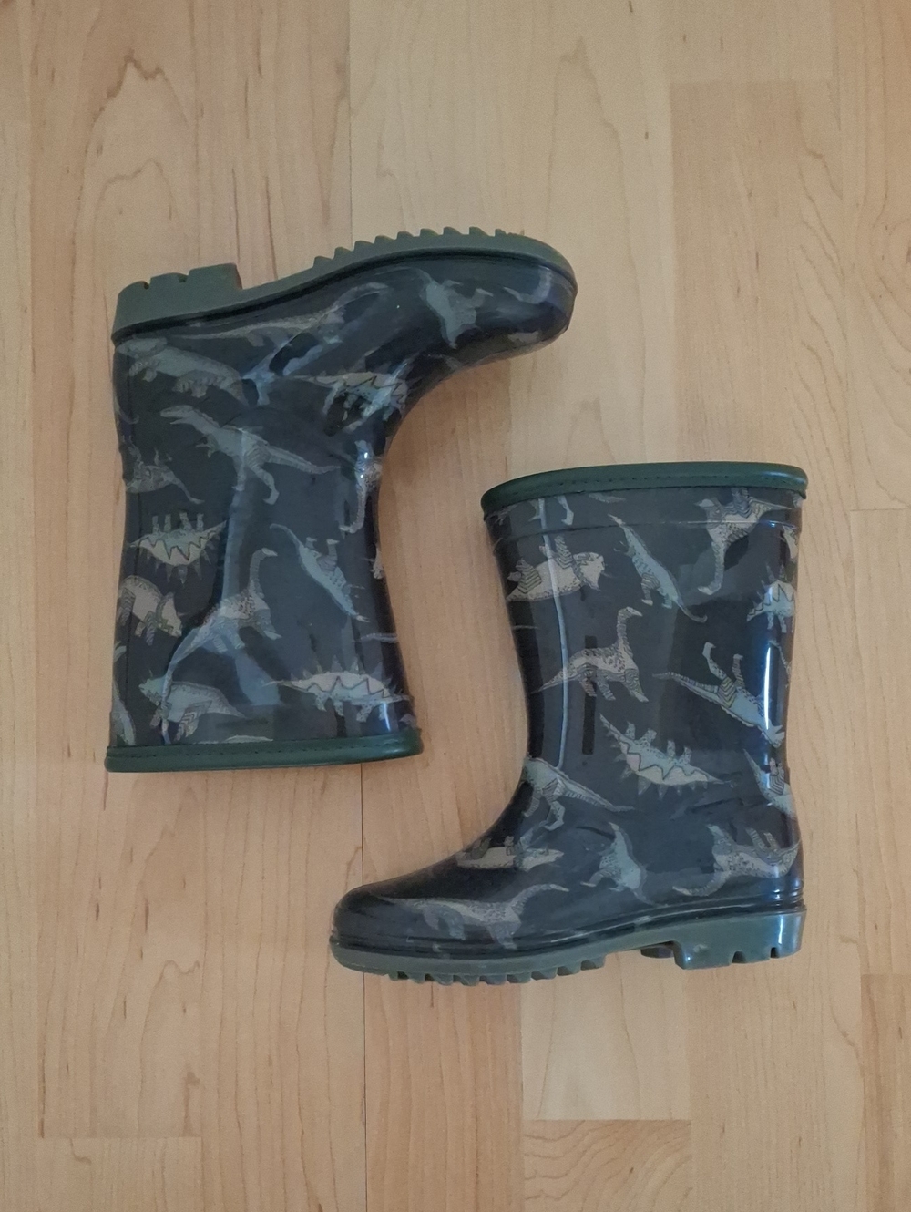 Carter's Toddler Green Dinosaur Rain Boots Size 9M